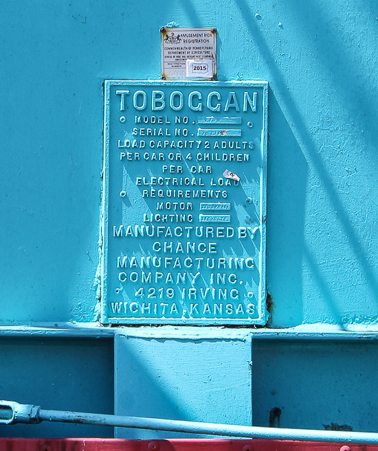 The Toboggan Roller Coaster at Lakemont Park and The Island Waterpark, Altoona, Pennsylvania