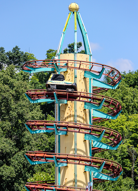 The Toboggan Roller Coaster at Lakemont Park and The Island Waterpark, Altoona, Pennsylvania