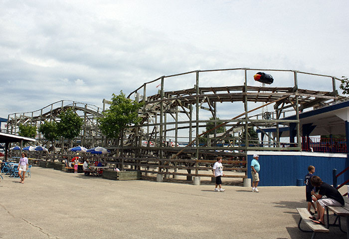 The Meteor Roller Coaster at Little Amerricka Amusement Park, Marshall, Wisconsin