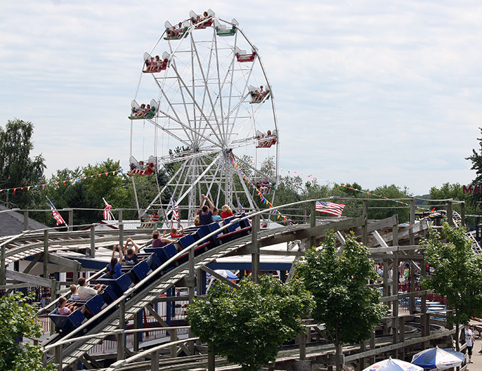 The Meteor Roller Coaster at Little Amerricka Amusement Park, Marshall, Wisconsin