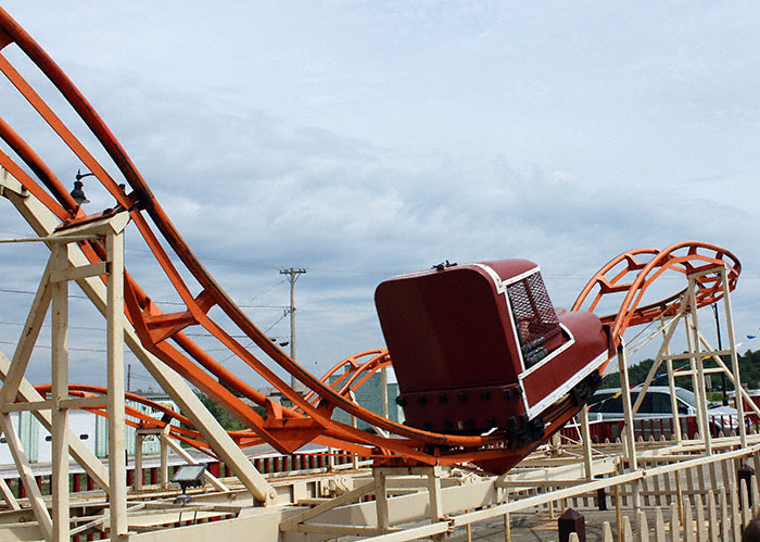 The Wild and Wooly Tobogan Roller Coaster at Little Amerricka Amusement Park, Marshall, Wisconsin