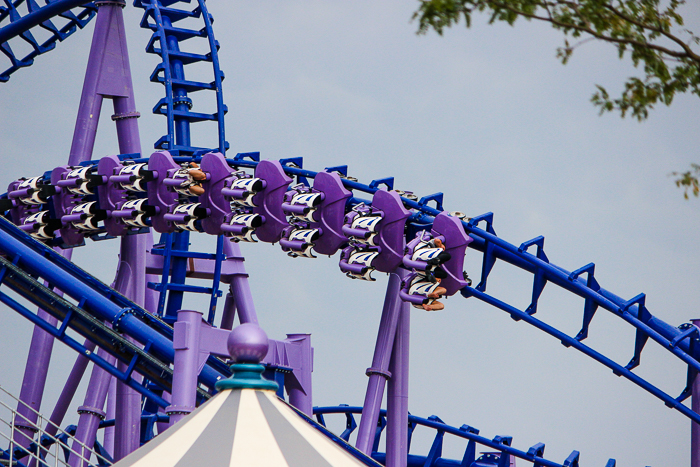 The Nopuko air coaster in the Udarai Realm at Lost Island Theme Park, Waterloo, Iowa