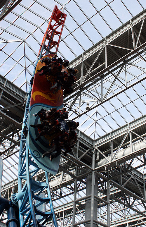 The Avatar The Last Airbender Rollercoaster at Nickelodeon Universe at the Mall of America, Bloomington, MN