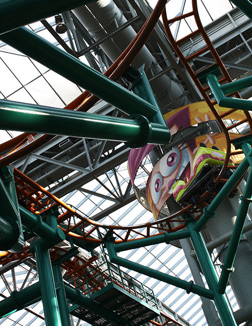 The Fairly Odd Parents Rollercoaster at Nickelodeon Universe at the Mall of America, Bloomington, MN