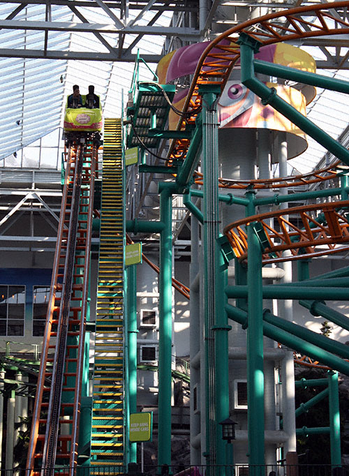 The Fairly Odd Parents Rollercoaster at Nickelodeon Universe at the Mall of America, Bloomington, MN