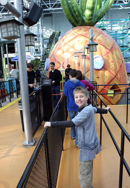 The Pepsi Orange Streak Rollercoaster at Nickelodeon Universe at the Mall of America, Bloomington, MN