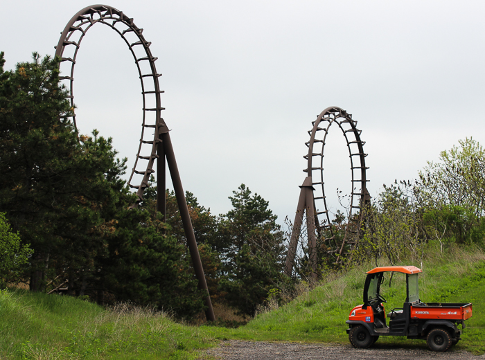 The Dragon Mountain Rollercoaster at Marineland of Canada, Niagara Falls, Ontario