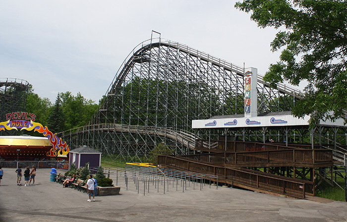 The Silver Comet Roller Coaster at Martin's Fantasy Island Amusement Park, Grand Island, New York