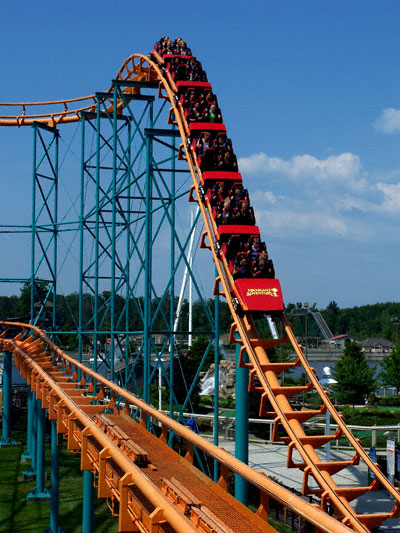 The Corkscrew Rollercoaster at Michigan's Adventure, Muskegon, MI