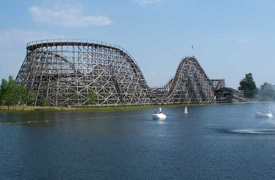 The Wolverine Wildcat Rollercoaster at Michigan's Adventure, Muskegon, MI