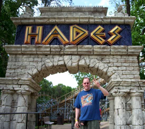 Hades Rollercoaster at Mt. Olympus Water & Theme Park, Wisconsin Dells, Wisconsin