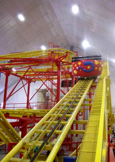 Opa Rollercoaster at Mt. Olympus Water & Theme Park, Wisconsin Dells, Wisconsin