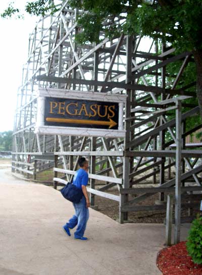 Pegasus Rollercoaster at Mt. Olympus Water & Theme Park, Wisconsin Dells, Wisconsin