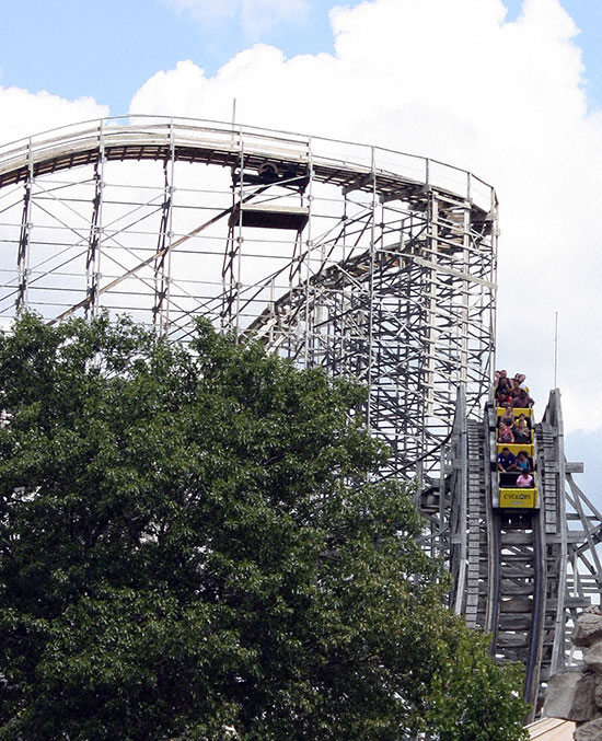 Cyclops Roller Coaster at Mount Olympus Water & Theme Park, Wisconsin Dells, Wisconsin