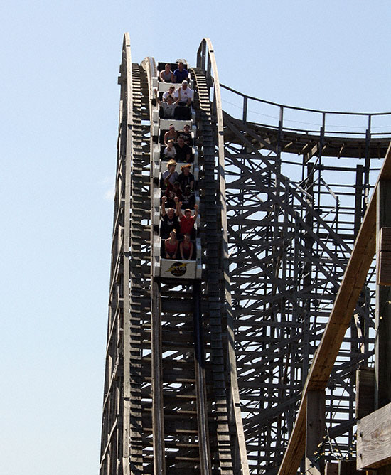 Zeus Roller Coaster at Mount Olympus Water & Theme Park, Wisconsin Dells, Wisconsin