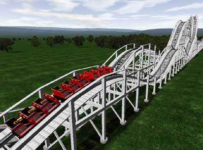 The Joyland Park Roller Coaster No Limits Defunct Rollercoaster