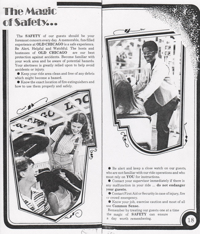 Old Chicago Shopping Mall & Amusement Park's Employee Manual