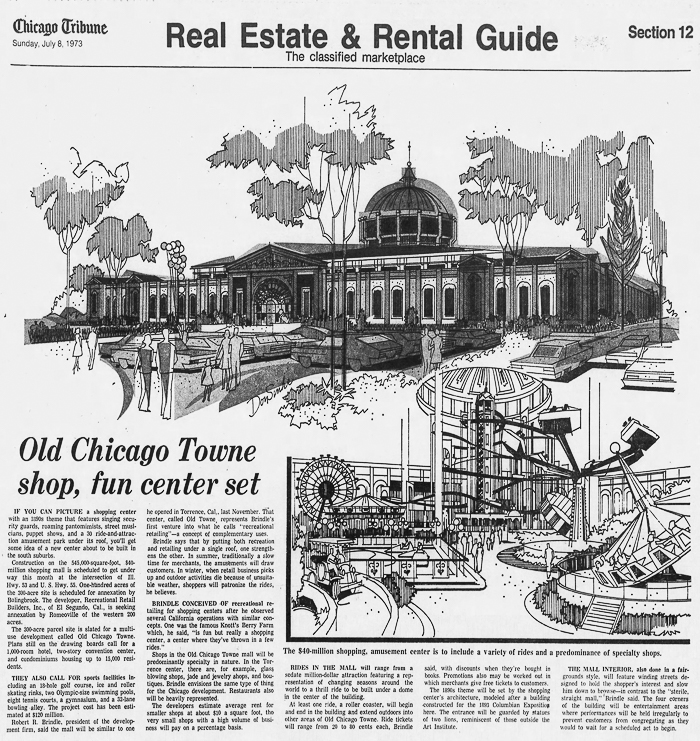 Old Chicago Shopping Center & Amusement Park, Bolingbrook Illinois