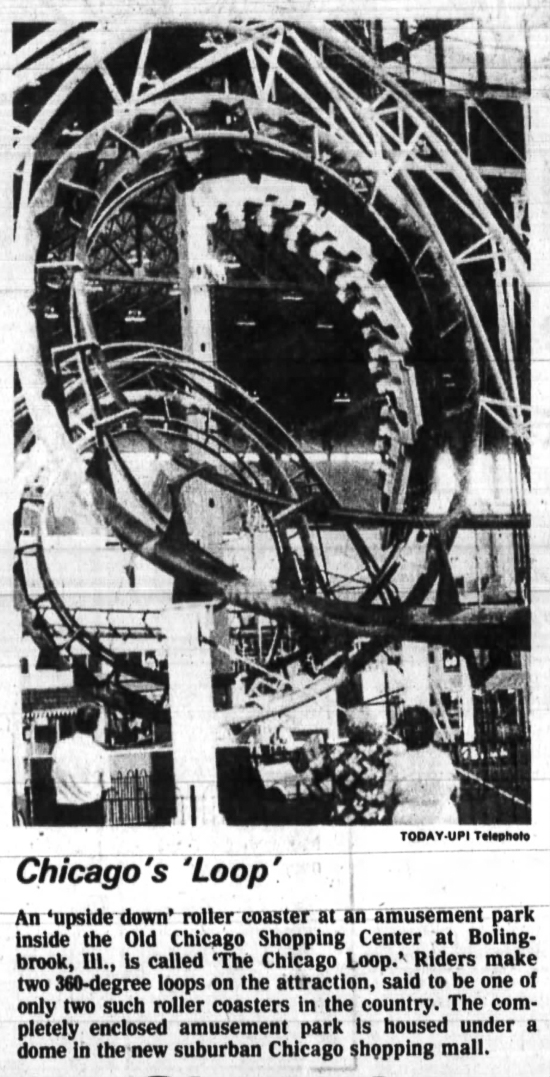 Old Chicago Shopping Center & Amusement Park, Bolingbrook Illinois