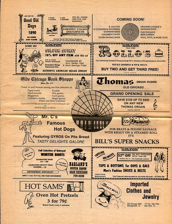 Old Chicago Shopping Center & Amusement Park, Bolingbrook Illinois