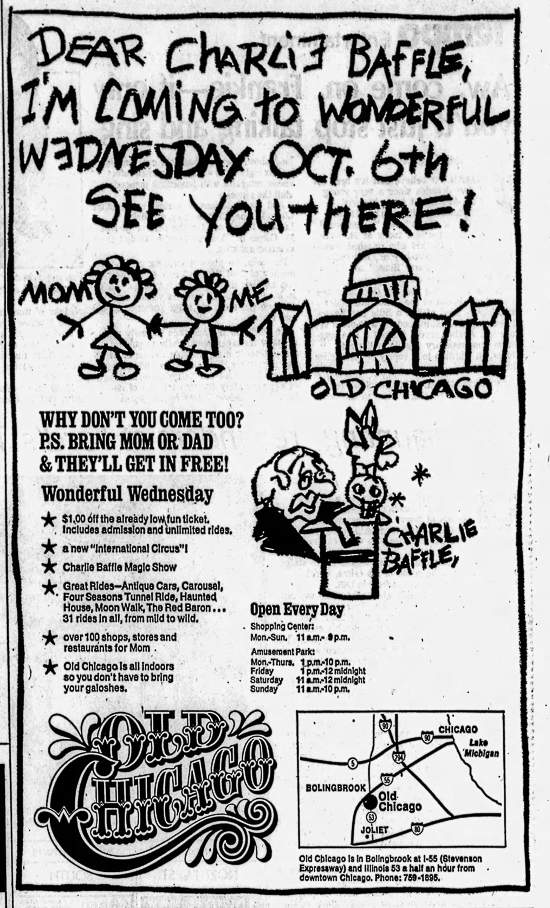 Old Chicago Shopping Center & Amusement Park, Bolingbrook Illinois