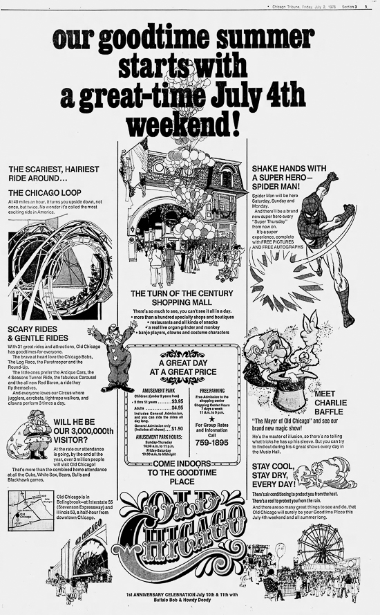 Old Chicago Shopping Center & Amusement Park, Bolingbrook Illinois