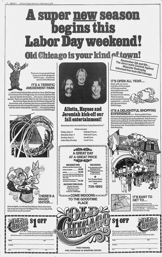 Old Chicago Shopping Center & Amusement Park, Bolingbrook Illinois