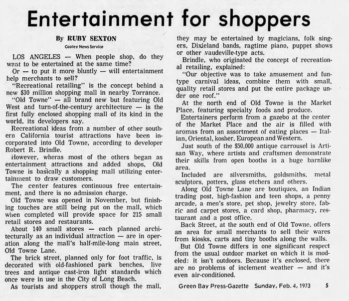 Old Chicago Shopping Center & Amusement Park, Bolingbrook Illinois