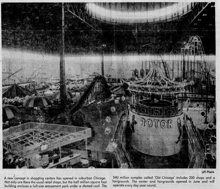 Old Chicago Shopping Center & Amusement Park, Bolingbrook Illinois