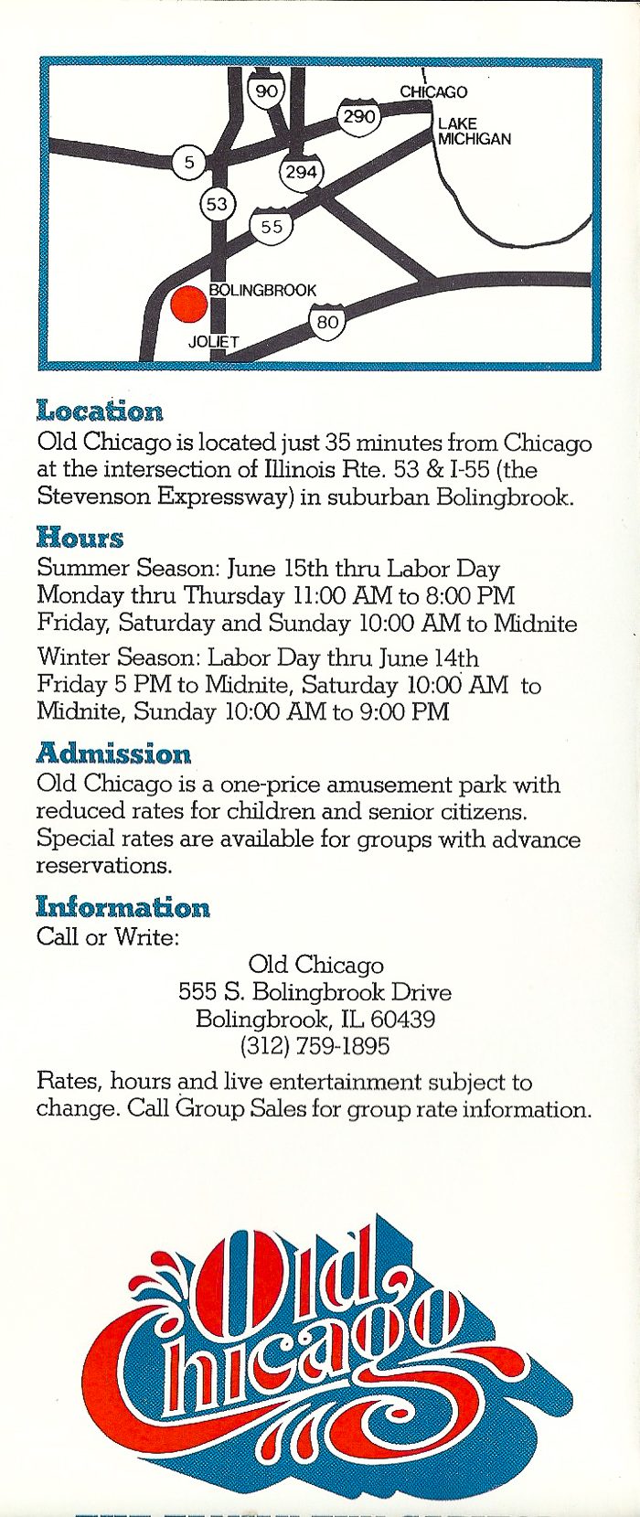 Old Chicago Shopping Center & Amusement Park, Bolingbrook Illinois