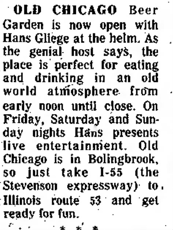 Old Chicago Shopping Center & Amusement Park, Bolingbrook Illinois