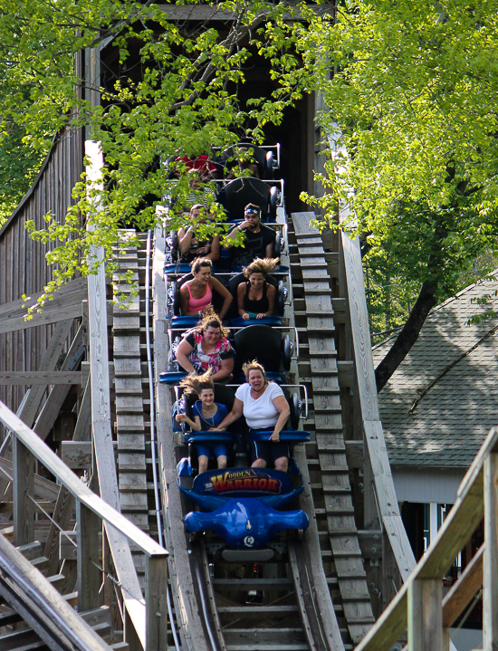 The Wooden Warrior Roller Coaster at Quassy Amusement Park, Middlebury, Connecticut