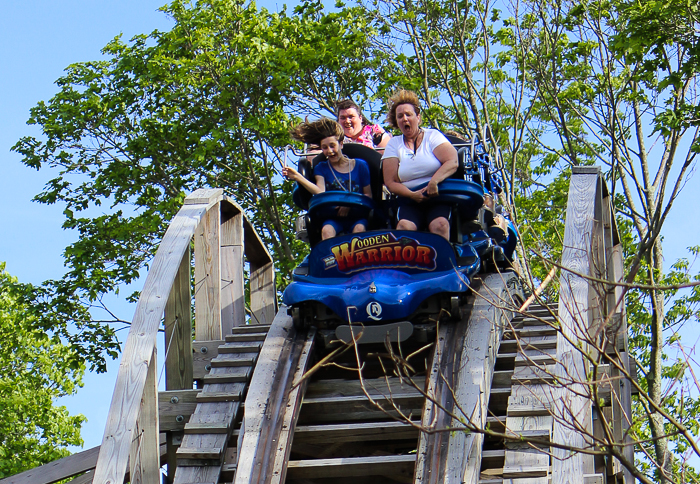 The Wooden Warrior Roller Coaster at Quassy Amusement Park, Middlebury, Connecticut