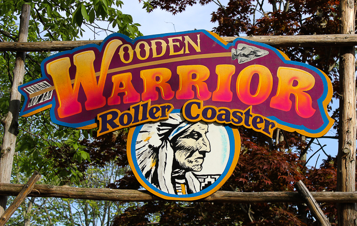 The Wooden Warrior Roller Coaster at Quassy Amusement Park, Middlebury, Connecticut