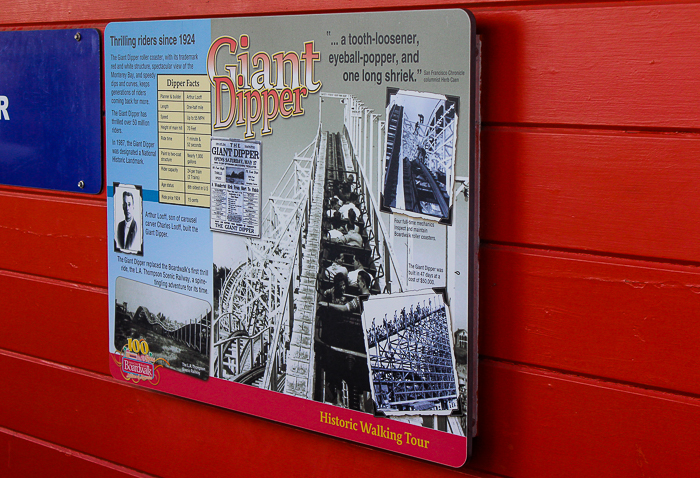The Giant Dipper rollercoaster at Santa Cruz Beach Boardwalk, Santa Cruz, California