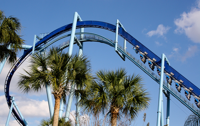 The Manta Rollercoaster at SeaWorld Orlando, Orlando, Florida