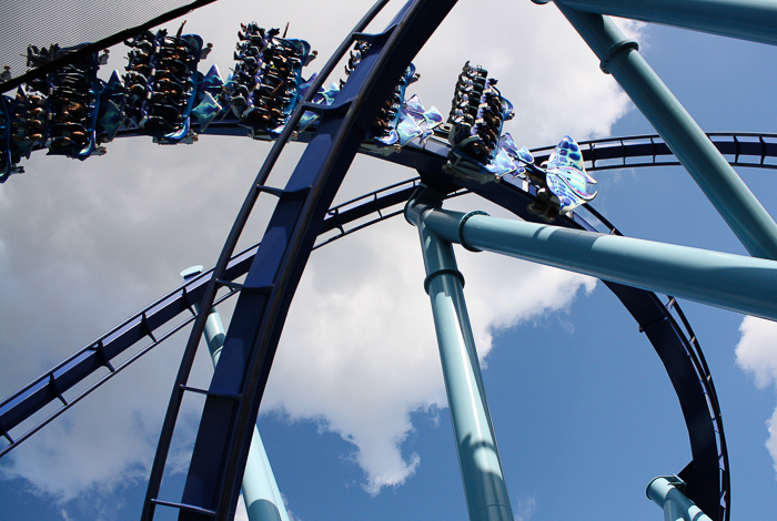 The Manta Rollercoaster at SeaWorld Orlando, Orlando, Florida