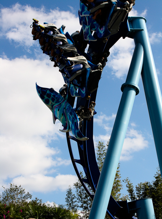 The Manta Rollercoaster at SeaWorld Orlando, Orlando, Florida