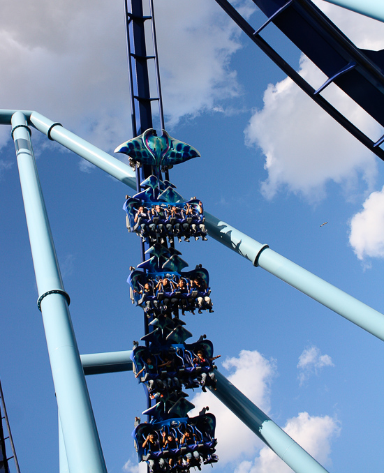 The Manta Rollercoaster at SeaWorld Orlando, Orlando, Florida