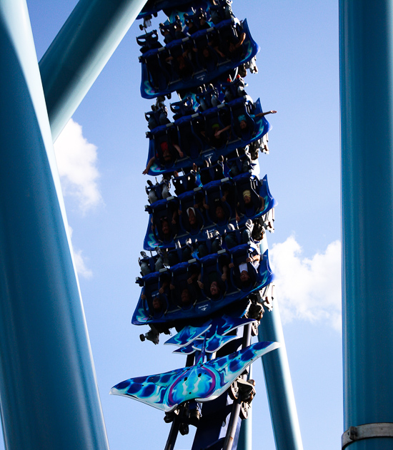 The Manta Rollercoaster at SeaWorld Orlando, Orlando, Florida