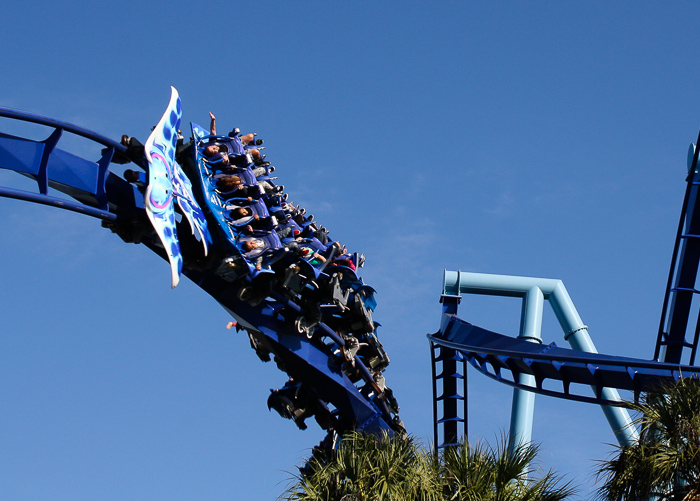 The Manta Rollercoaster at SeaWorld Orlando, Orlando, Florida