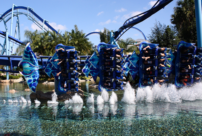 The Manta Rollercoaster at SeaWorld Orlando, Orlando, Florida