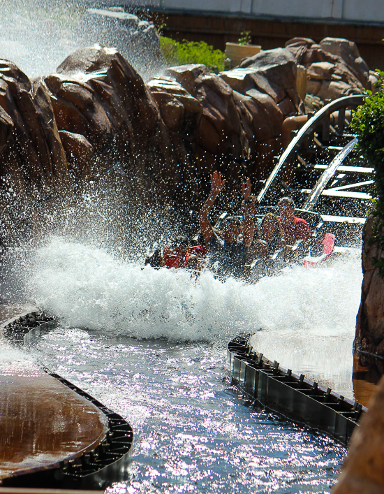 The Journey to Atlantis roller coaster at SeaWorld Orlando, Orlando, Florida