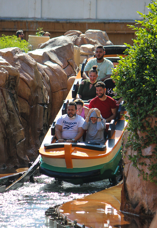 The Journey to Atlantis roller coaster at SeaWorld Orlando, Orlando, Florida