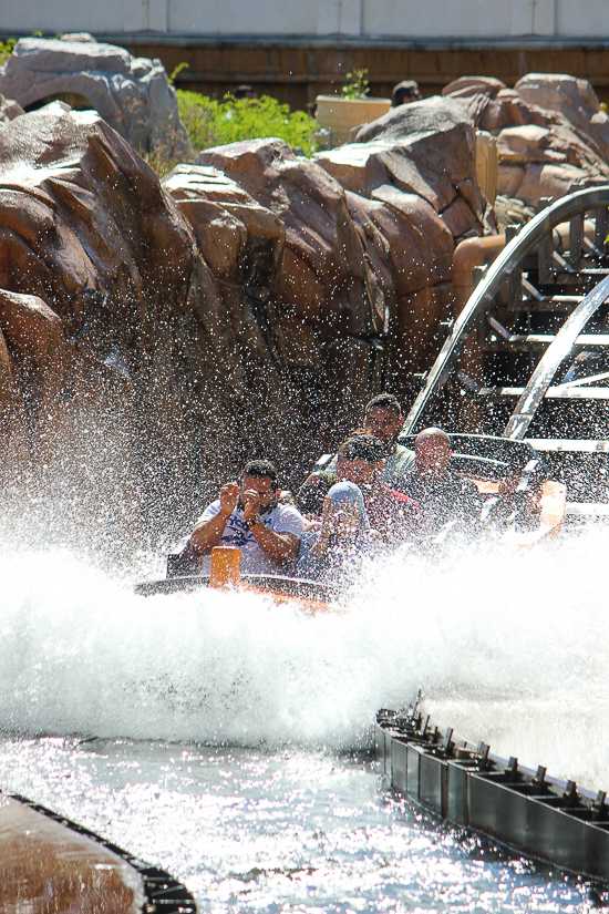 The Journey to Atlantis roller coaster at SeaWorld Orlando, Orlando, Florida