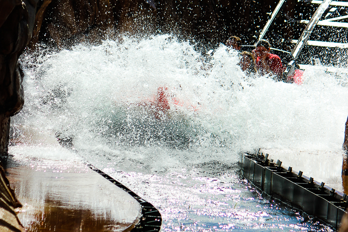 The Journey to Atlantis roller coaster at SeaWorld Orlando, Orlando, Florida