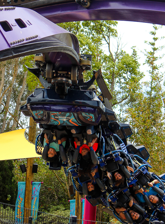 The Tidal Twister rollercoaster at SeaWorld San Diego, San Diego, California