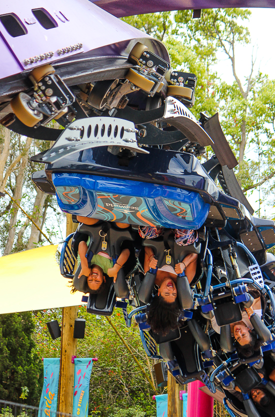 The Tidal Twister roller coaster at SeaWorld San Diego, San Diego, California