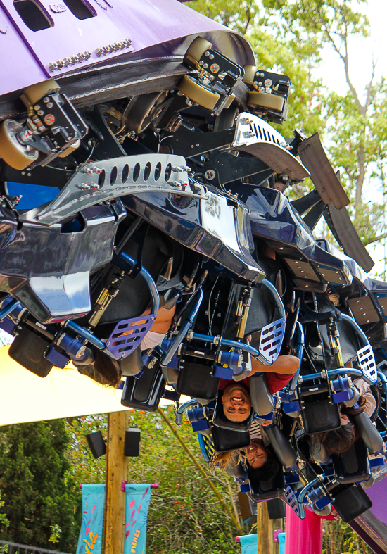 The Tidal Twister rollercoaster at SeaWorld San Diego, San Diego, California