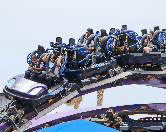 The Tidal Twister rollercoaster at SeaWorld San Diego, San Diego, California